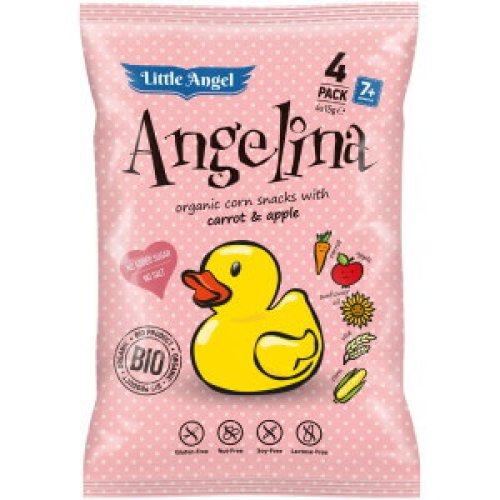 kukuřičný snack Angelina s mrkví a jablkem